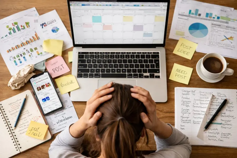 Ondernemer gestrest door gebrek aan contentstrategie